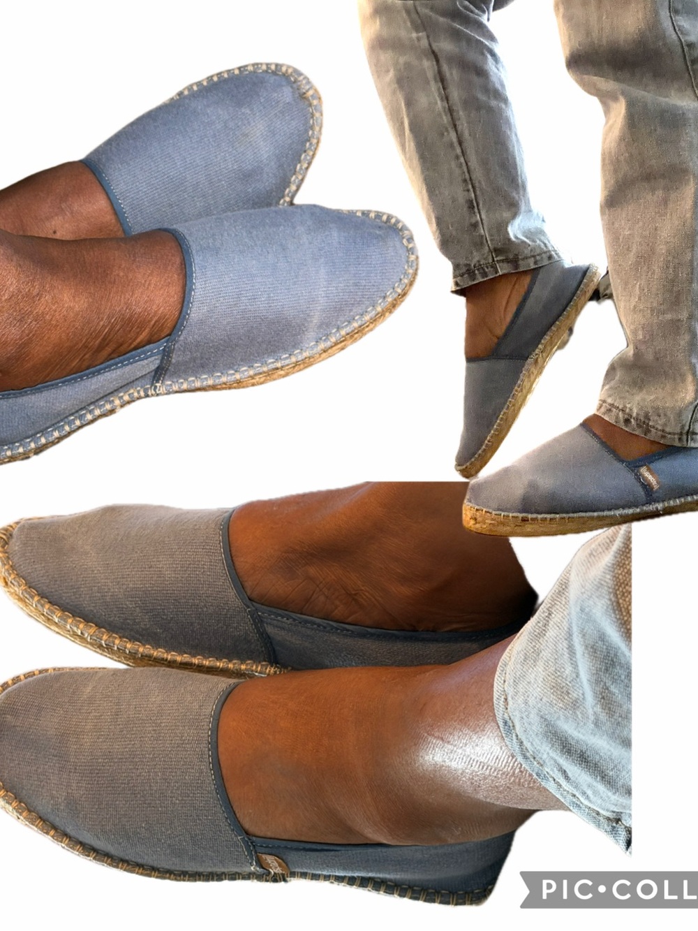 Casual Women's Slip-On Espadrilles in Light Blue